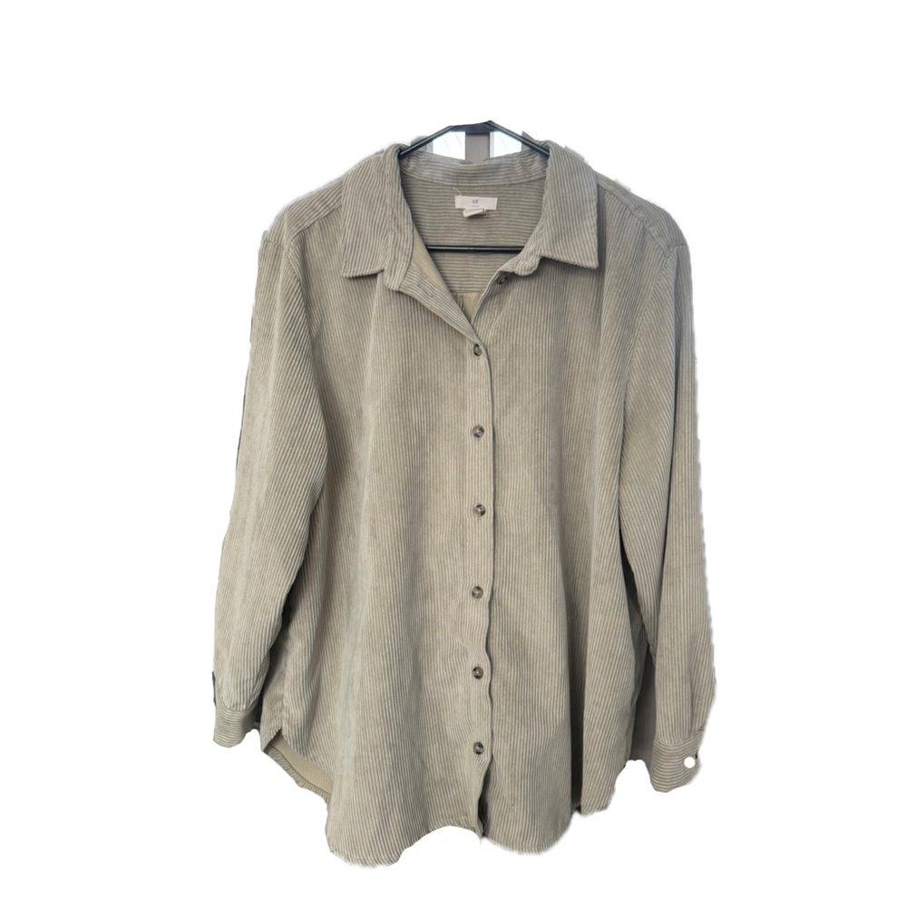 H&M Light Brown Button-Down Shirt